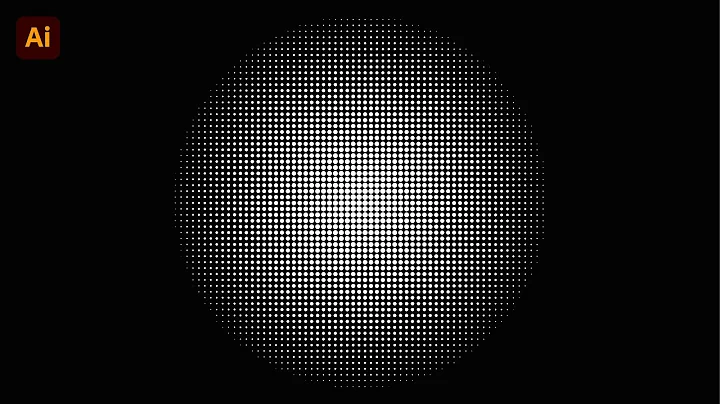 How to Circle Halftone Dots Effect | Step by Step | Illustrator Tutorial