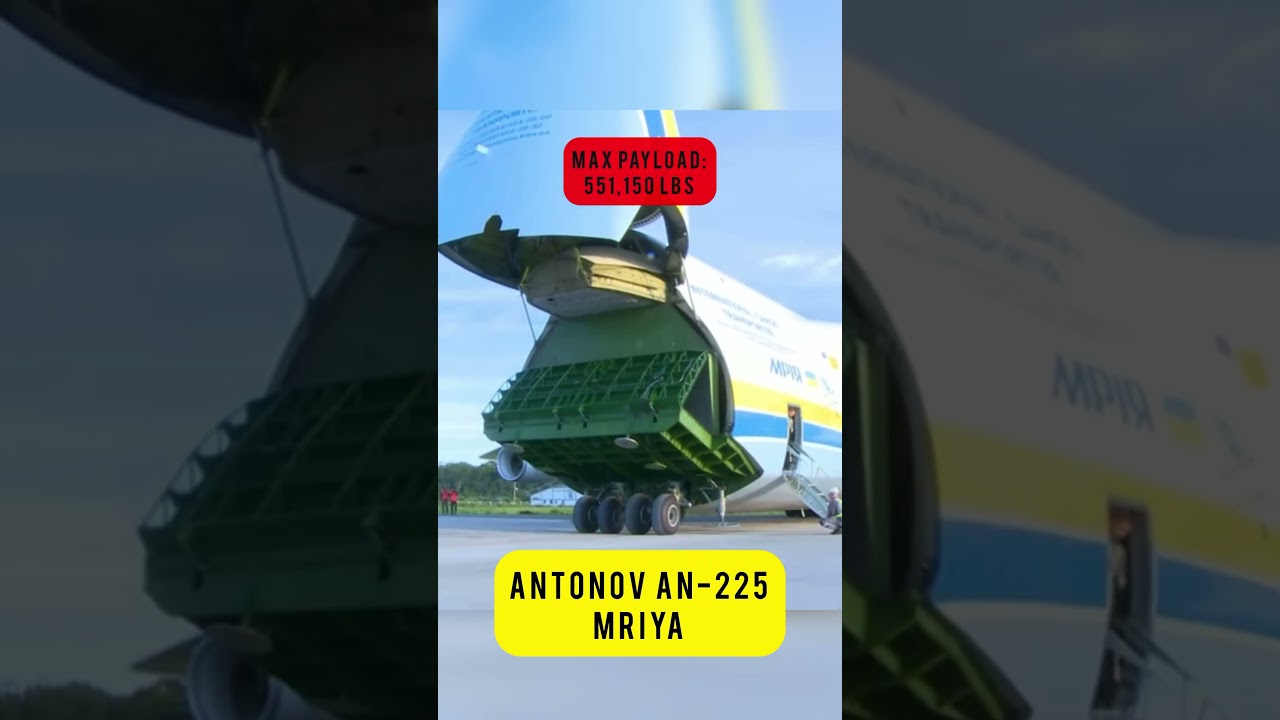 MASSIVE transport PLANE opening the cargo hold 