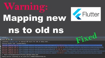 Flutter warning mapping new ns to old ns  error  Flutter fixed #flutter #flutteranimation #widget