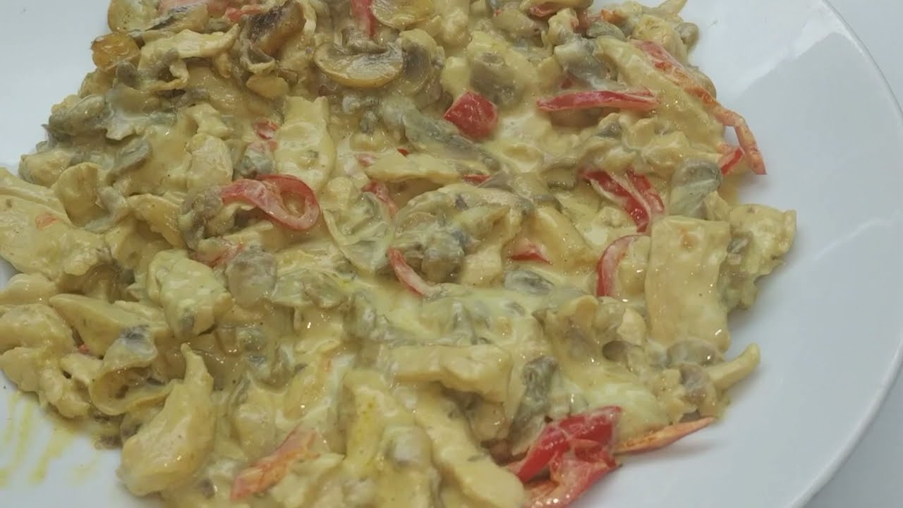 MANTARLI KÖRİ SOSLU TAVUK TARİFİ | Özgün Şef yemek tarifleri.