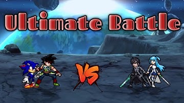Shadic (all form) & Bardock V3 VS Kirito (3 forms) & Asuna in Jump Force Mugen