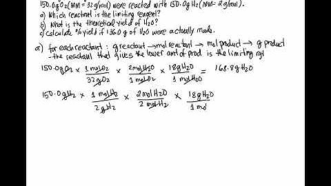 o2 + h2 limiting reagent