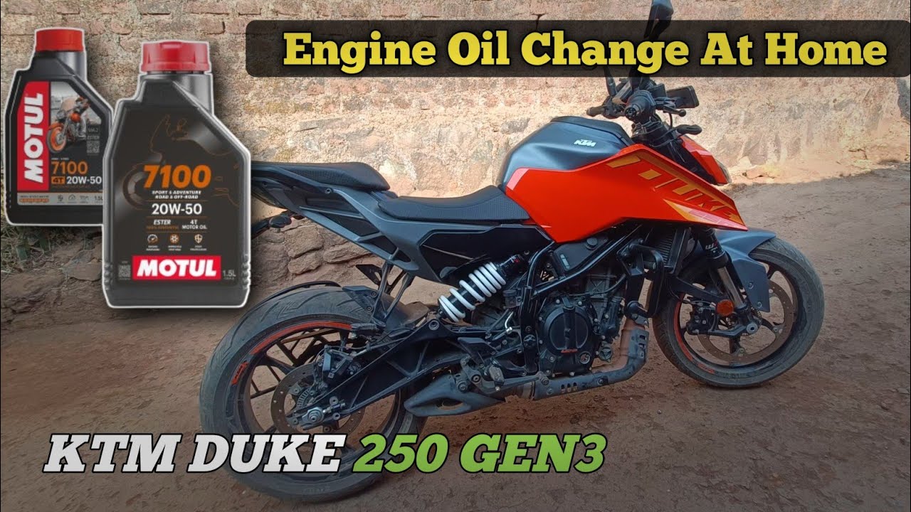 Ktm Duke 250 Oil Change At Home