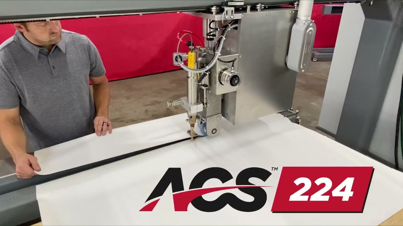 Hot air welding / Heat sealing PVC & Other Thermoplastic Fabrics | ACS 224 Cross Seamer