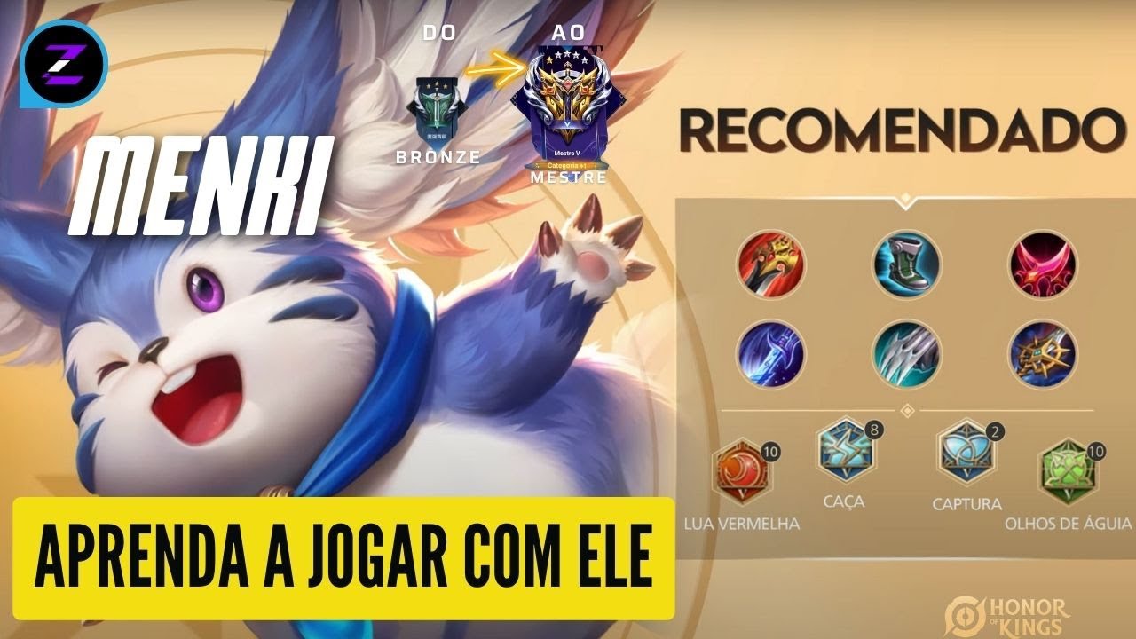 COMO JOGAR DE MENKI | HONOR OF KINGS - YouTube