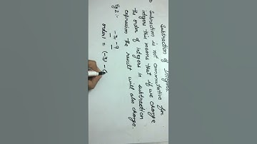 Commutative Property (Subtraction of Integers - Example 2)