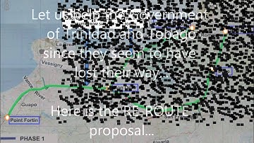 Highway Re-route (Debe to Mon Desir) Map