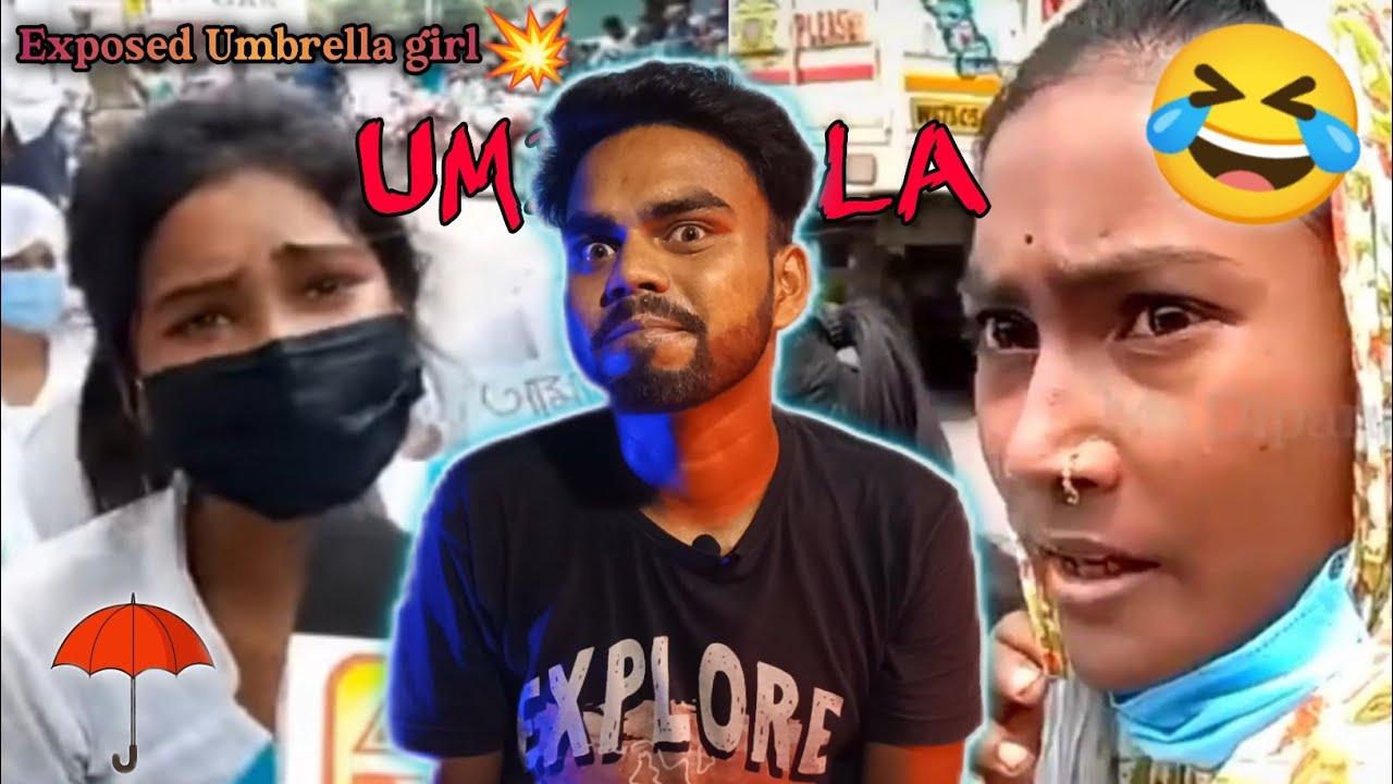 EXPOSED 💥 || Umbrella girl roast video Crazybaba umbrella banan funny video ☔ Umbrella ☂️ Roast 🤣