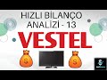 VESTEL ELEKTRONİK HIZLI BİLANÇO ANALİZİ 📺 - 3.ÇEYREK