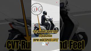 CVT Rubber-Band Feel Explained (RPM High, Speed Late) 📉🚀#shorts