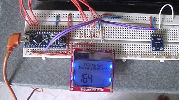 The Lux Meter Based On BH1750 Module and Arduino Nano Board