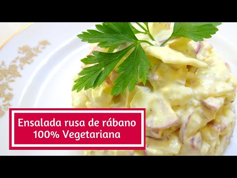 Video: Ensalada De Rábanos Con Recetas De Huevo