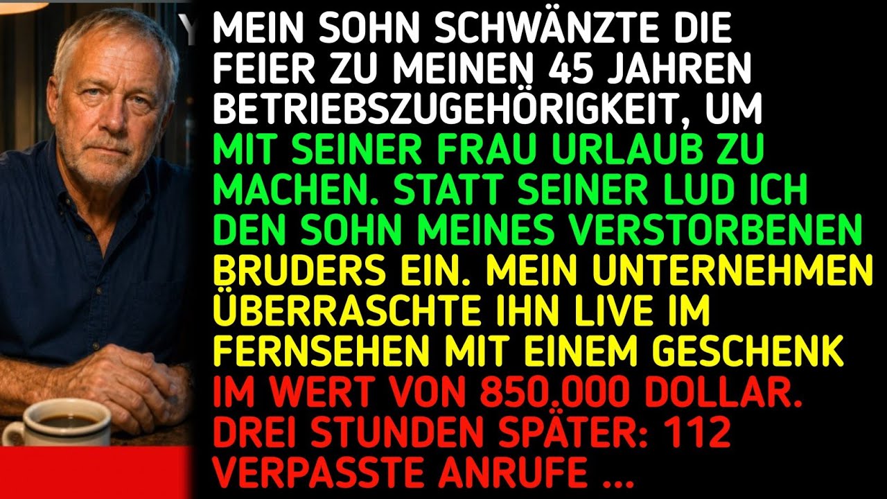 Der Abend der Gala sollte der Höhepunkt meiner Karriere sein – stattdessen wurde er zum Grab meiner Familie. Ich hatte meinen Neffen Conor als Ehrengast mitgebracht, den Einzigen, der in all den...