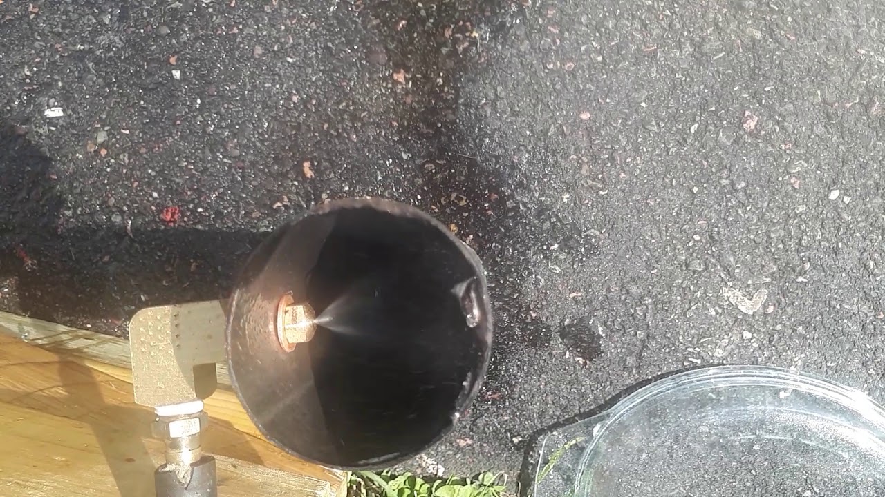 Water Injection Single Nozzle in Test Pipe YouTube