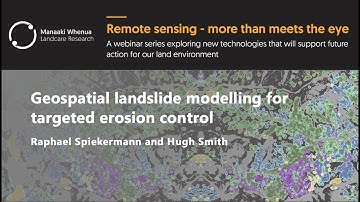 Geospatial landslide modelling for targeted erosion control