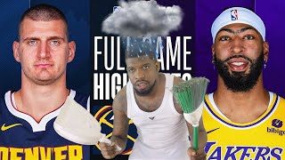 Get The Brooms Out Nuggets At Lakers Full Game 3 Highlights April 25 2024