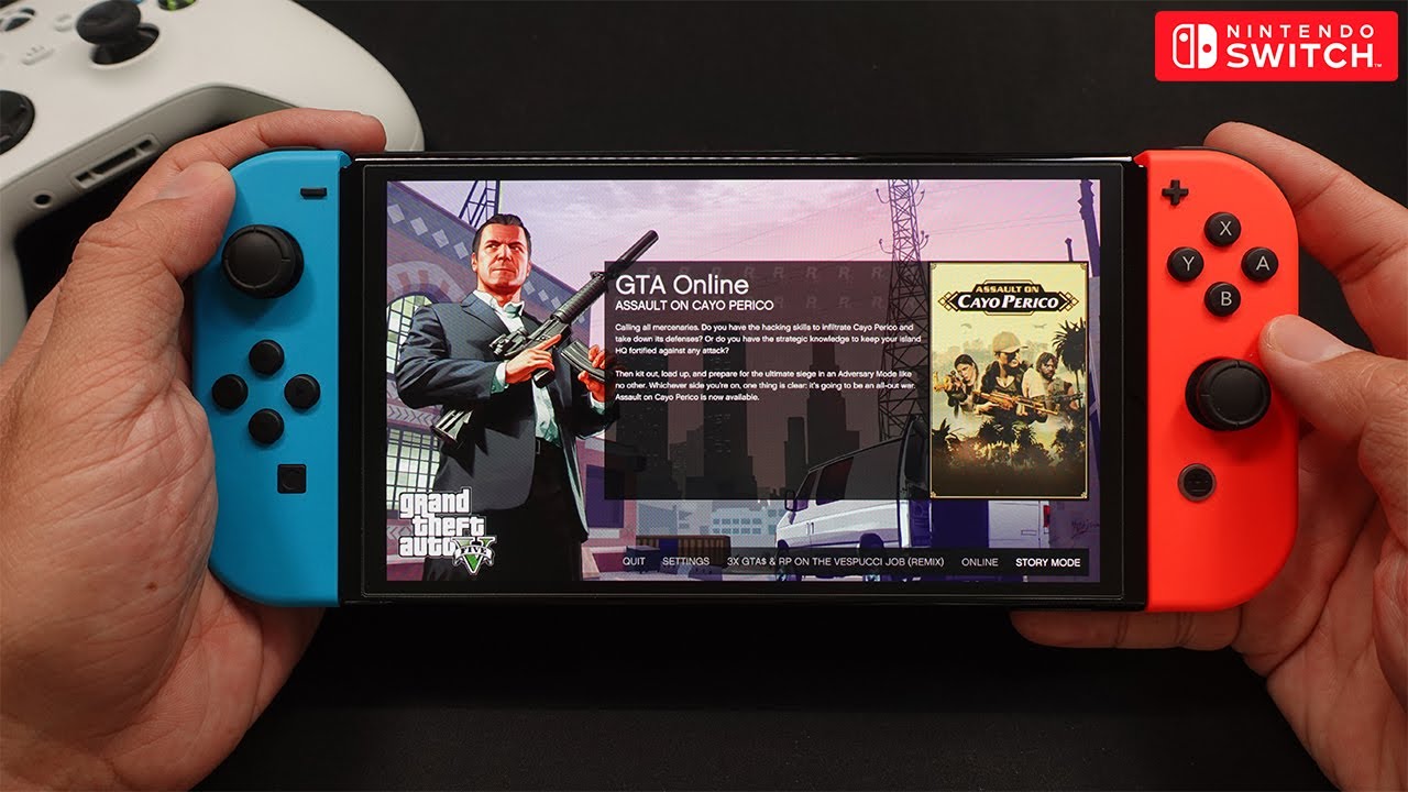 GTA 5 Gameplay On Nintendo Switch OLED 