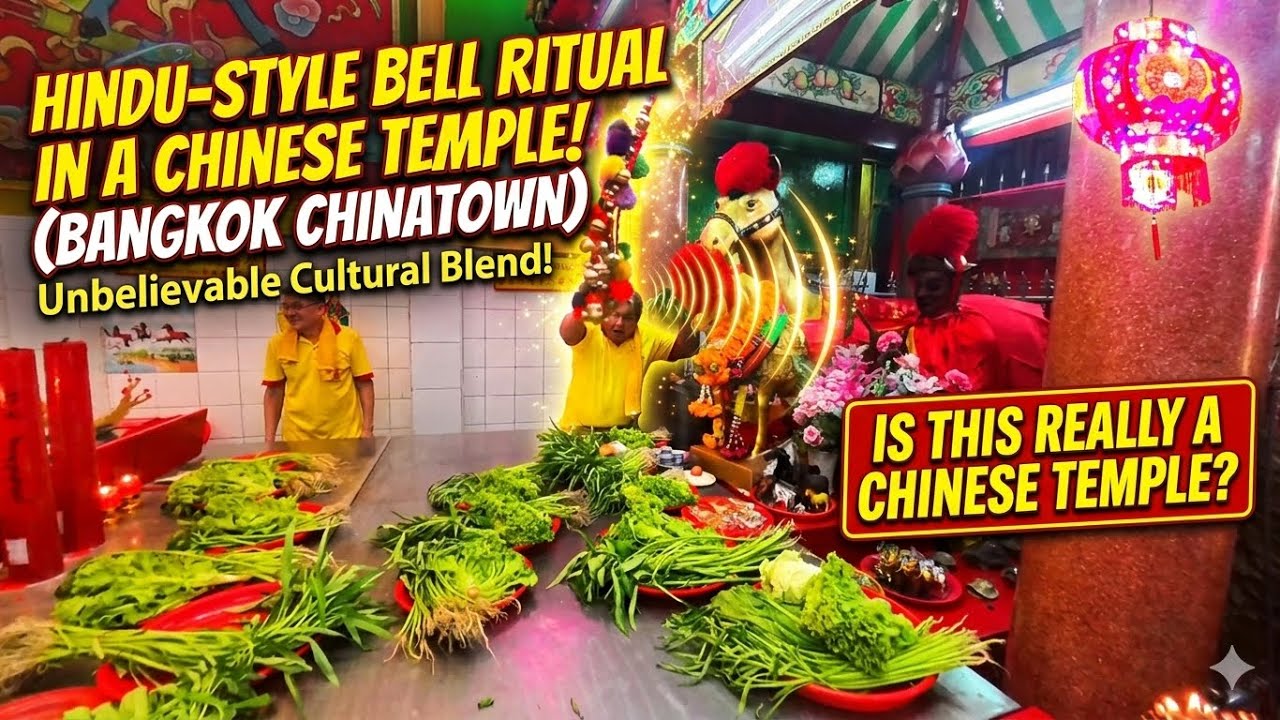 Why do Chinese Temples feels so Hindu ? | Bangkok , Chinatown | Exploring Chinese Temple in Thailand