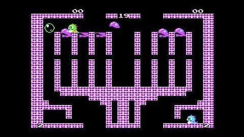 Bubble Bobble (NES) - 2-Player Full Playthrough Complete