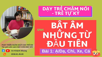 Dạy Trẻ Chậm Nói - Trẻ Tự Kỷ Bật Âm Những Từ Đầu Tiên - An Khánh Nhung