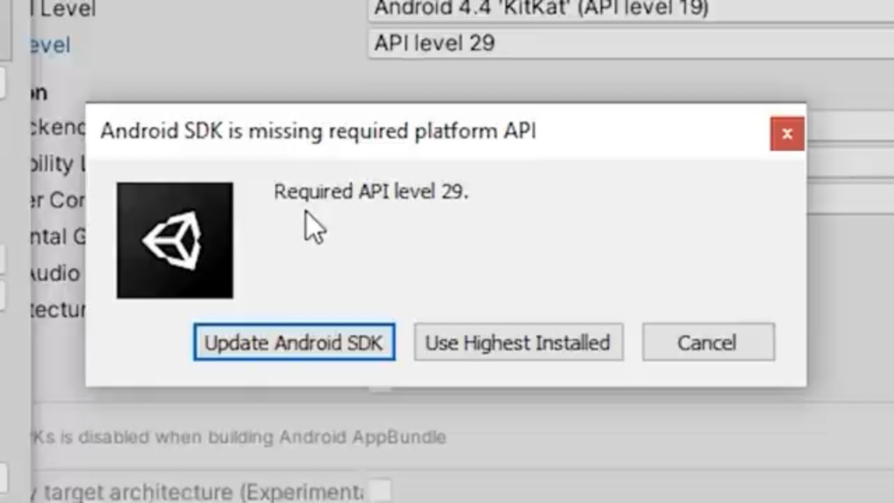 How To Update Unity to Android API Level 29 (or Greater) - YouTube