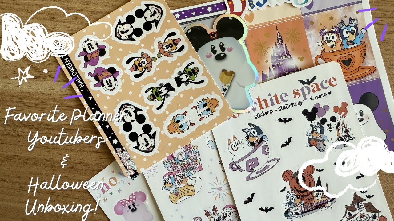 Live! Cozy Sunday Planner Chat - Favorite Planner YouTubers and Halloween Sticker Unboxing 📦