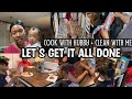 LETS GET IT ALL DONE| HUSBAND COOKS| Cleaning Motivation| Speed Clean| Wife & Mom of 4|Daily Routine