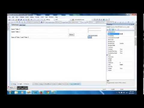 Simple Sum Program In ASP.NET C# - YouTube