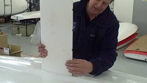 Rob White explains the dagger board case on the Topaz Sailing dinghy