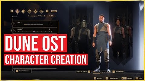 🎶 Dune: Awakening OST | Character Creation Music (20-Min HQ Loop) | Relax & Create 🏜️