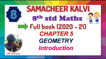 8th std maths full book chapter 5 GEOMETRY / Introduction / samacheer kalvi 2020 -2021