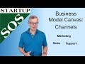 Business Model Canvas Channels - Go-to-market strategy:  Sales, Marketing and Customer Support