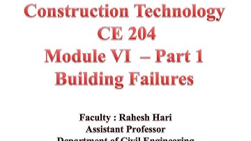 CE204 Module 6 2 Construction Technology Part 1