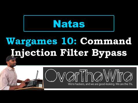 Natas 10 | Command Injection Filter Bypass | OverTheWire Wargames