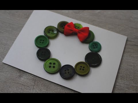 Faire Une Carte De Noël Avec Des Boutons