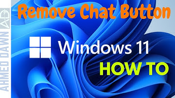 How to Remove the Chat Button From the Windows 11 Taskbar | How To Turn Off Chat in Windows 11