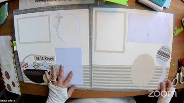 Tip Tuesday: Easter Page Layout with circle cutter, oval patterns, and summertime Journal template