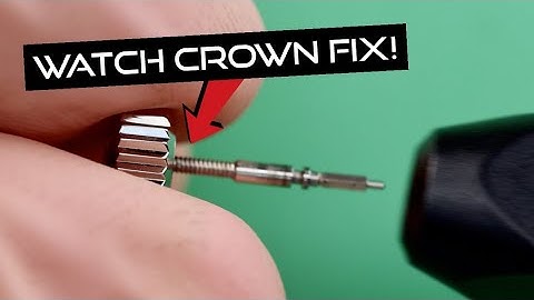 How To Fix Your Watch Crown? Broken Watch Stem | Loctite Threadlocking Adhesive | Watch Repair