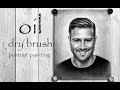 Oil Portrait Painting | Black and White | Real Time