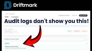 Audit logs don’t show configuration drift in Entra ID