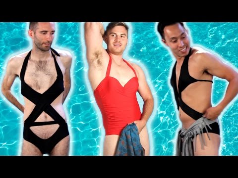 Men Try Women's Swimwear