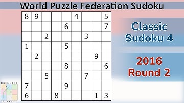 WPF Sudoku 2016 Ronde 2 - Klassieke Sudoku 4