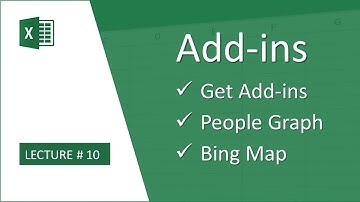 Professional Excel Training (Add ins, Bing Map, People Graph)