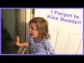 SHE FORGOT TO KISS DADDY GOODBYE!! | Sam & Nia