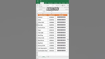 Excel Explorers | How to Make Barcodes in Excel! #exceltips #excel #shortvideo #exceltutorial
