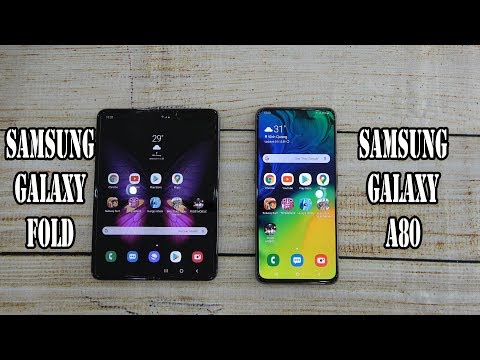 Samsung Galaxy Fold vs Samsung Galaxy A80 | SpeedTest and Camera comparison