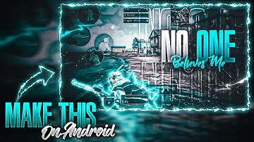 Make this Amazing Pubg Mobile Thumbnail on Android | Ps touch Tutorial | RTG