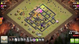Valkyrie + Archer Queen walk TH9 War Attack Strategy! Clash of Clans - TH9 War Attacks screenshot 3