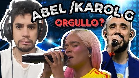KAROL G - ABEL PINTOS. HIMNOS NACIONALES EN LA FINAL DE LA COPA AMERICA 2024- Tecni-Reacción | Oskr