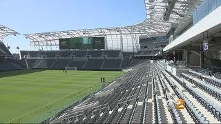 Ribbon Cut On New 22,000-Seat Soccer Stadium In Exposition Park